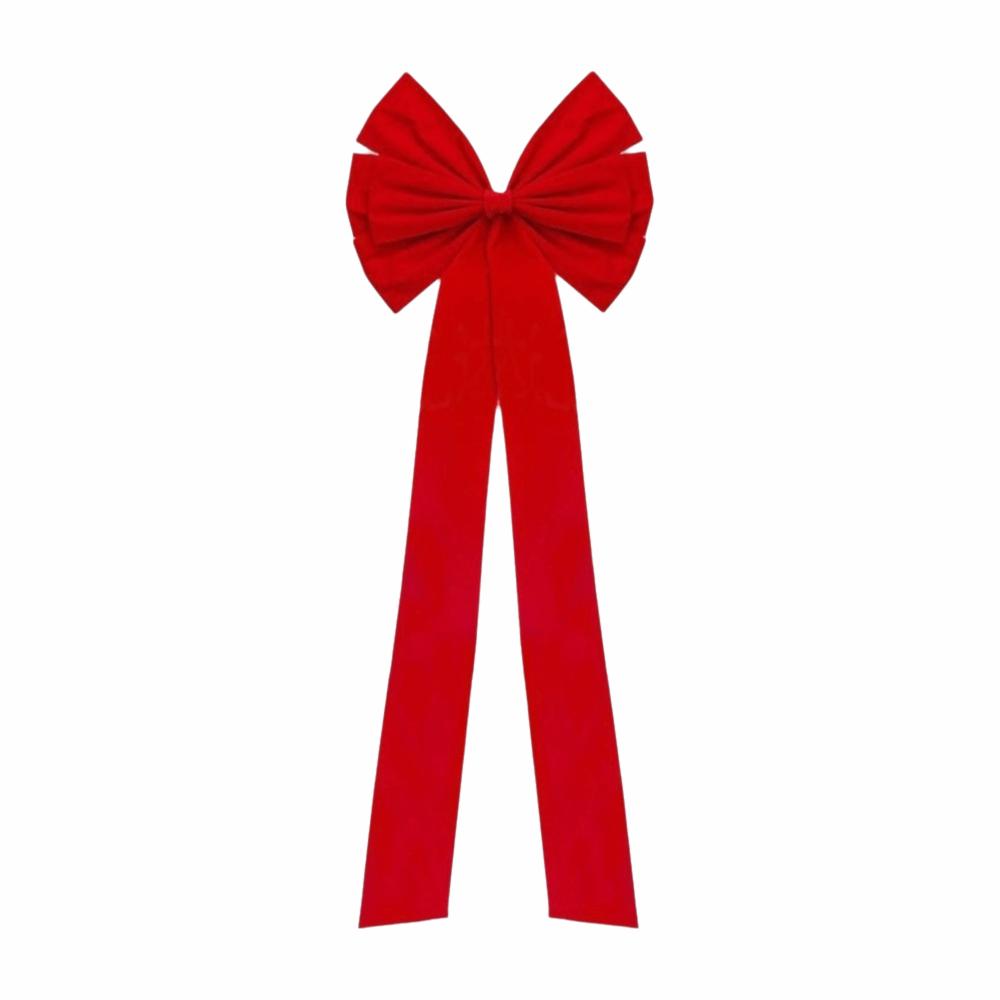 Large Size Christmas Bow Red Velvet Tree Topper Bow Giant Bow Ornament Front Door