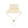 Pleasantly Cool Sunshade Bucket Hat Windproof Rope Foldable Basin Cap  Travel