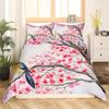 Povlečení s třešňovým květem Květina Větev Povlak na přikrývku Japonský styl Botanická krajina Malby Povlak na přikrývku Dekor do ložnice