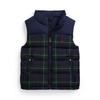 Polo Kids Boys Plaid Down Vest 2 7 Years Cwpootwbn220062999 