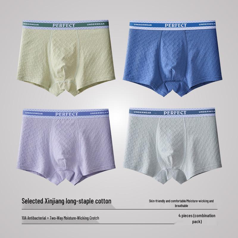 Teen Boys' Antibacterial Cotton Boxer Briefs (Ages 15-18)