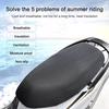 Motorsykkelsetetrekk Solkrem Cool Cushion Protector Solblokk Varmeisolerende Mesh Pad