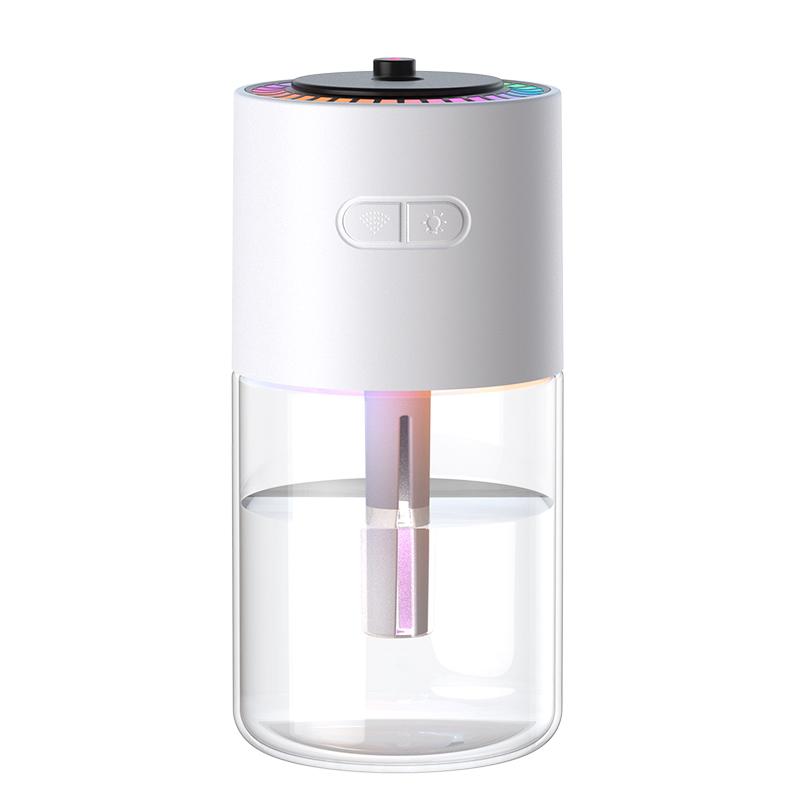 280ml Bedroom USB Desktop Humidifier Mini Portable Silent Cool Mist Ultrasonic Electric Night Light Car Flame Air Humidifiers USB&5 белый
