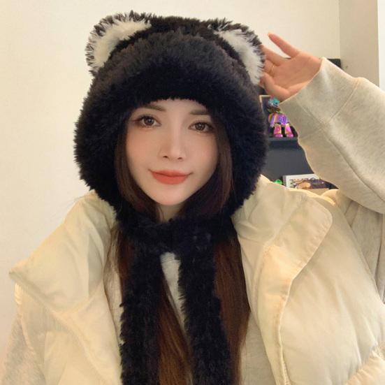 

Вязаная шапка, очаровательная холодостойкая, легкая вязаная шапка, зимняя плюшевая вязаная шерстяная шапка, зимняя шапка, аксессуары для костюма хаки