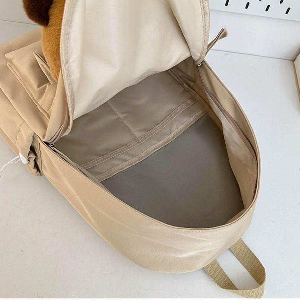 Large Capacity Capybara Backpack Adjustable Shoulder Straps Children Bookbag  Kids