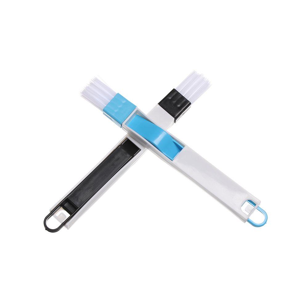 Kitchen Bathroom Home Dirt Remover 2 In 1 Desk Set Grooves Cleaning Tool Keyboard Brush