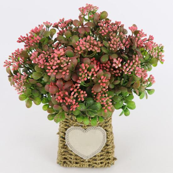 1Pc Artificial Plant Berry Garden Flower Arrangement Living Room Bonsai Decor