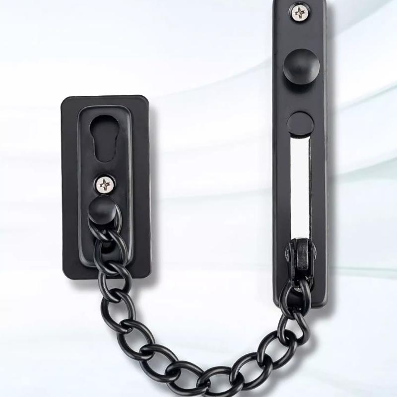 Stainless Steel Anti-Lock Door Chain Anti-theft Chain Security Protection Home Door Lock Apartment Hotel Screw Guard Accessorie