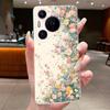 Phone Case For Huawei Pura 70 Pro Plus 70Pro+ 5G Simplicity Luxury Butterfly Flowers Transparent Casing Soft Silicone Back Cover