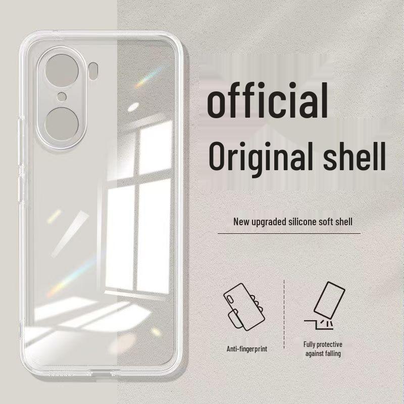 Compatible with Honor 60 Pro: Simple, Pure Color, Rubik's Cube Liquid Full-Wrap, Anti-Fall, Silicone Soft Case.