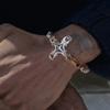 New European and American Personality Trend Retro Bracelet Cross Byzantine Emperor Chain Men
