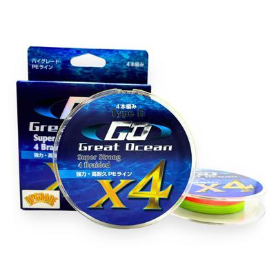 Great Ocean PE Line 4 Pieces 2 5 Colors Pitch Manufacturing Method 500m Average Strength Jigging High Durability High Water Repellency Uses Japanese