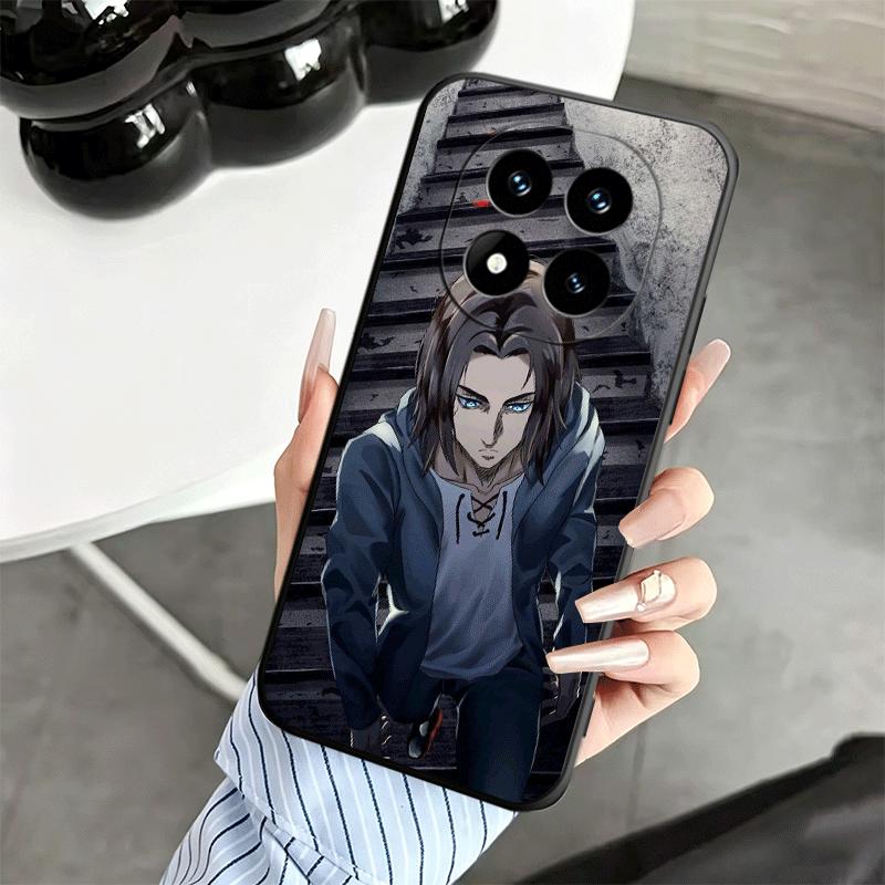 A-Attack On T-Titan Eren Yeager Soft Phone Case for Xiaomi Redmi Note 12 13 14 15 Pro Plus 11 12S 11S 11T 10 4G Black Cover Back