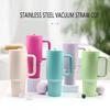 40oz Water Bottle Stainless Steel Tumbler Vacuum Insulated Water Bottle for Home Office or Car Reusable Cup Leak Resistant Flip