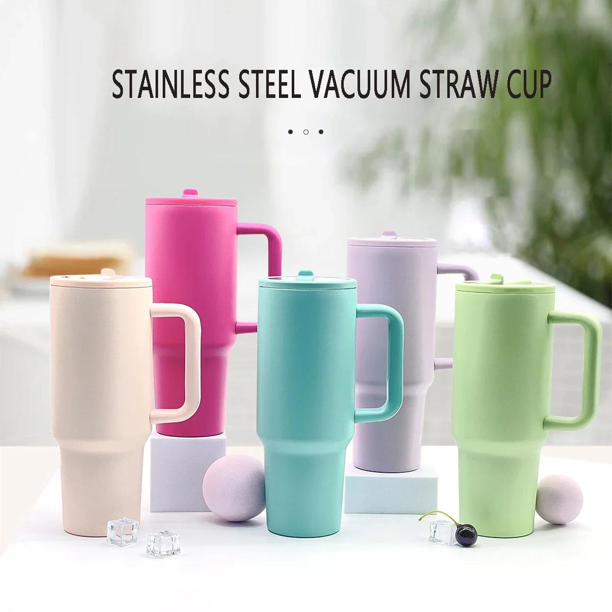 

40oz Water Bottle Stainless Steel Tumbler Vacuum Insulated Water Bottle for Home Office or Car Reusable Cup Leak Resistant Flip 1200ML світло-зелений колір
