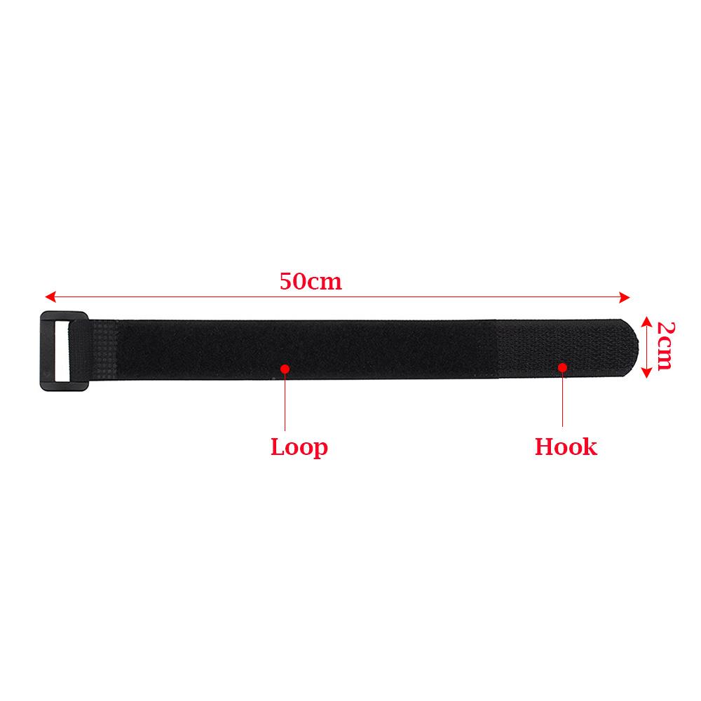 10 PCs 20*500mm Nylon Hook&Loop Strap Cable Multil Purpose Self-adhesive Bike Tie Bicycle Strap Reusable Fastening Cable Ties