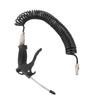 Black Air Duster Gun Pneumatic Wind Blowing Kit Set with Small EU Connector PU Hose
