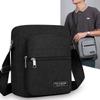 Lässige Große Crossbody-Tasche Oxford Grau Messenger Satchel Umhängetasche Herren