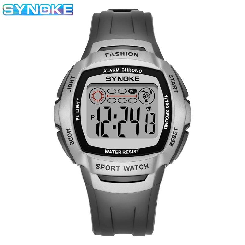Top Brand New Retro Electronic Watch Men's Large Screen Simple Waterproof Luminous Student Sports Watch
