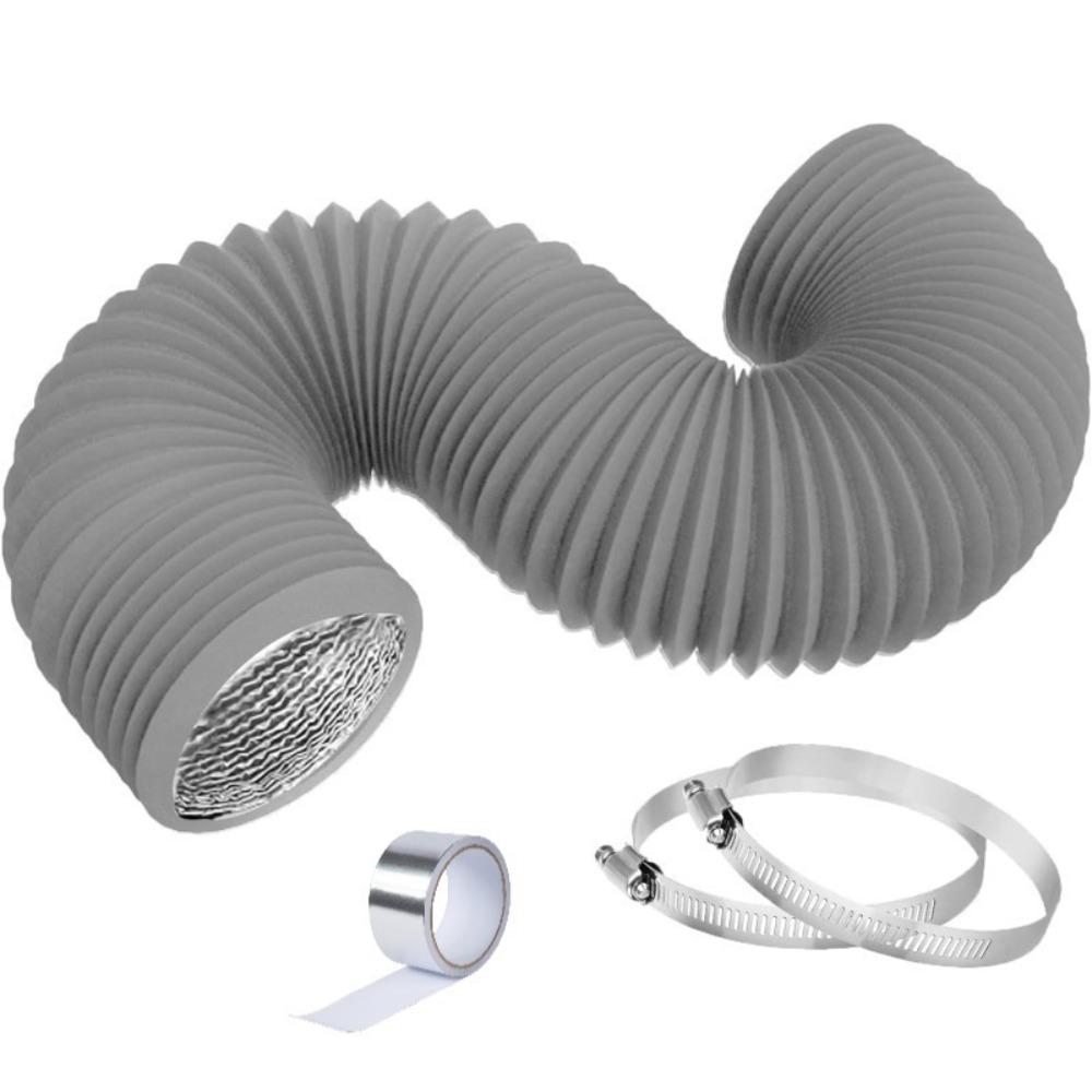 Grey Dryer Vent Hose 4 Inch Exhaust Pipe Professional Air Ducting  Kitchen