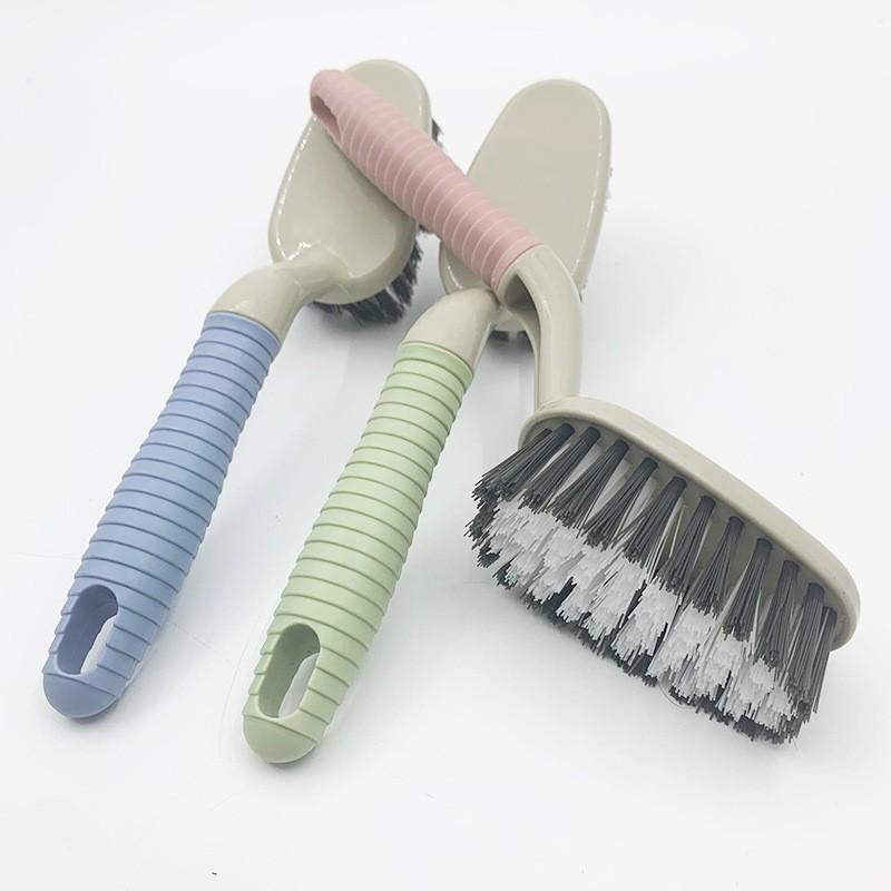 Multi-Functional Long-Handled Laundry and Household Cleaning Brush with Stiff Bristles for Shoes and Surfaces