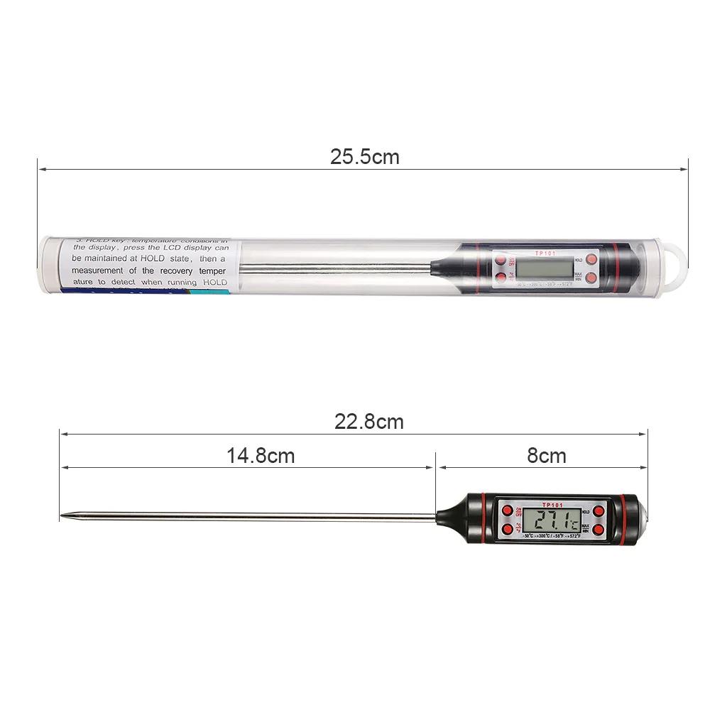 Digital Food Thermometer For Home Kitchen  Ideal for Baking Oil & Milk Temperature Measurement  Quick  Read  Electronic Display