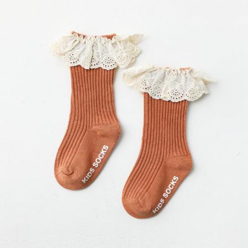 New Born Baby Girls Socks Spring Summer Autumn Non Slip Floor Crawling Sock Cute Big Bow Knee High Long Stockings for Toddlers