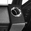 For Ford F-250 350 450 550 F-650 750 2011-2016 Real Carbon Fiber Stickers Co-pilot air vent panel Car Accessories decorative