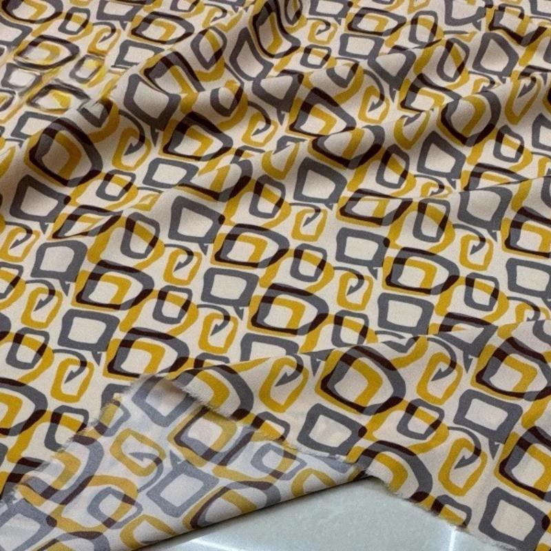 100x150cm Floral Printed Style Fabric Summer Silk Chiffon Fabric for Diy Sewing Soft Comfortable Dress Shirt Pajamas Pants
