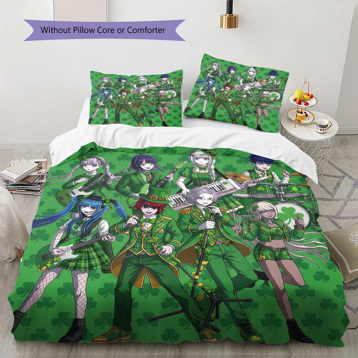 

TheHundredLine Pattern Bedding Quilt Set Quilt Cover Pillowcase Home Decoration Birthday Gift (1 * duvet cover + 2 * pillowcase, without core) 135x200cm