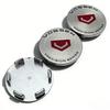 4 Stück VOSSEN Logo Emblem Auto Radnabendeckel Außendurchmesser 51MM Clips 46MM Räder Radkappe Felge Radnabenkappen Staubschutz Ersatz Auto Zubehör