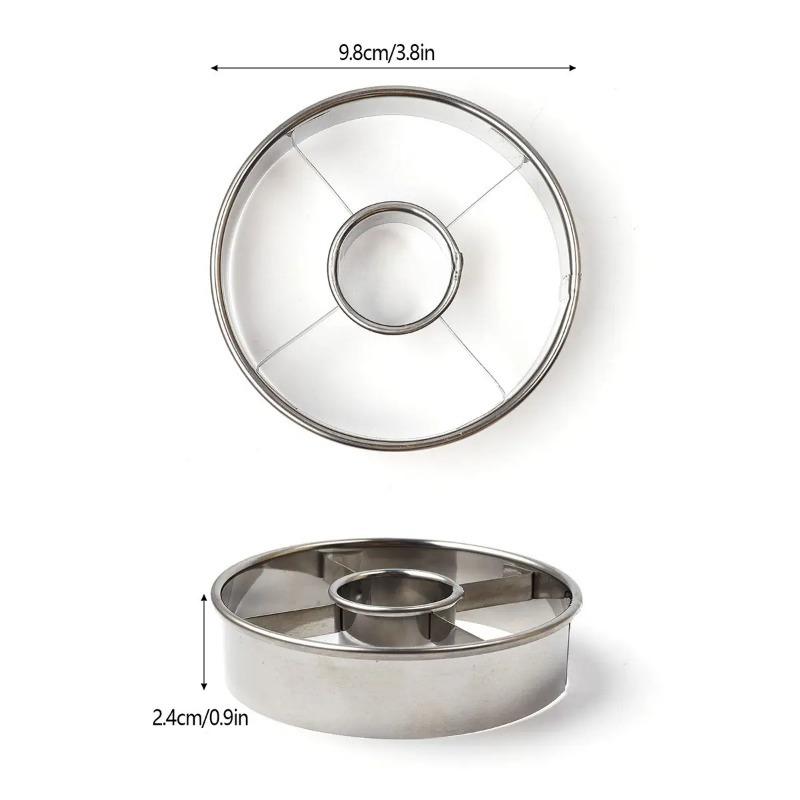 1PC Round Stainless Steel Donut Special Cutting Mold for Household Baking Mousse Ring Underwire Cookie Pressing Film