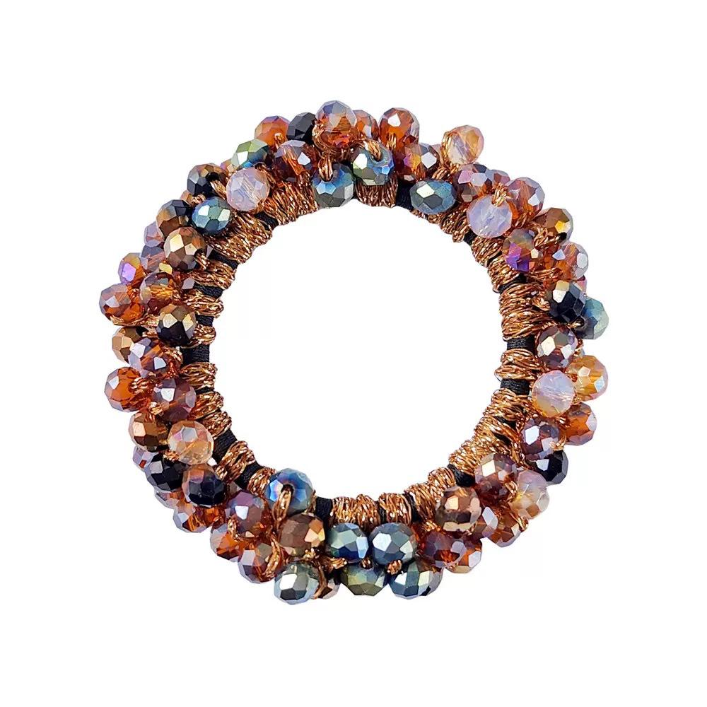 

Корейский стиль Красочная хрустальная эластичная резинка для волос и женский браслет