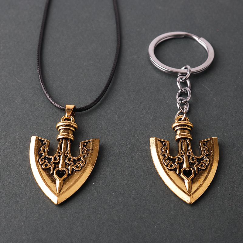 Anime JOJOS BIZARRE ADVENTURE Necklace Kujo Jotaro Arrow Metal Pendant Chain Choker Necklaces Charm Gifts Jewelry Collares