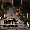 Solar Halloween Pathway Lights Spooky Skeleton Hand Hold Candle with Stakes Waterproof LED Candle Lamp for Indoor Outdoor Home Yard Garden Lawn Porch