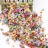50pcs/bag Artificial Flower Heads 2cm Mini Flower DIY Garland Festival Decoration Wedding Decoration Home Ornament