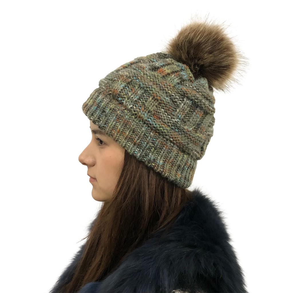 YC] Women Stitching Outdoor Faux Fur 
