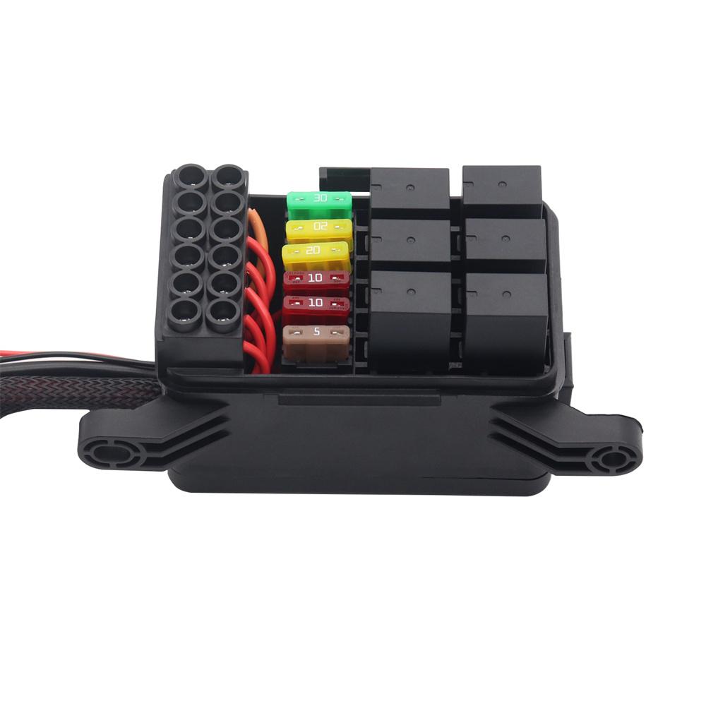 6 Gang Switch Panel Circuit Breaker Control Relay Kit For Car Truck Utv 12V-24V