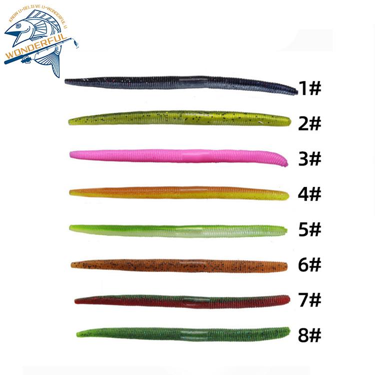 Gerade Schwanz Weicher Wurm 8g 140mm Wacky Fishing Madeer Mehrfarbige Auswahl Plastik Senko Wurm Weiche Köderköder