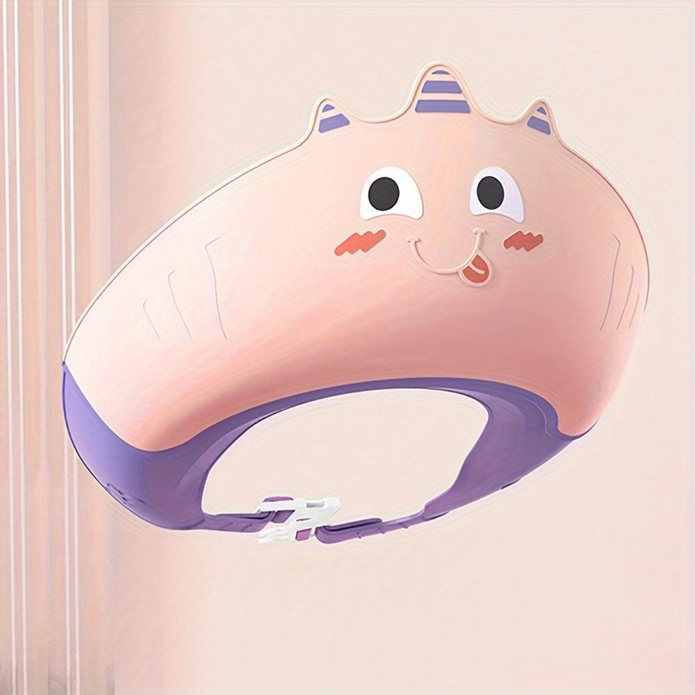 

Регулируемая S Шапочка для душа - Высококачественная шапочка для шампуня с защитой ушей и глаз, забавный дизайн с животными, прочный нейлон для возраста 3-12 лет - Предметы первой необходимости для купания розовый