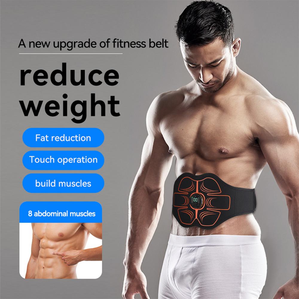 10 Modes Smart Electric EMS ABS Muscle Trainer for Abdomen Arm Hip Muscle Vibrational ABS Stimulator Machine Training Gear