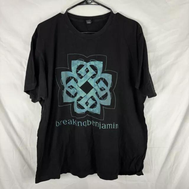 

Breaking Benjamin 2018 Concert Tour T Shirt Mens Black Short Sleeve Unisex T-Shirt XXL