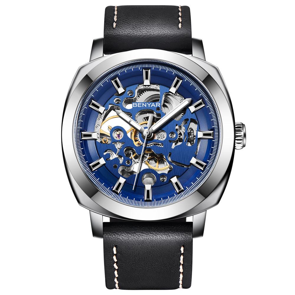 BENYAR Men s Skeleton Automatic Waterproof Watch 5121