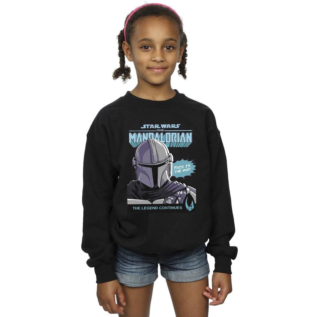 Star Wars The Mandalorian Girls Mando Comic Cover Sweatshirt