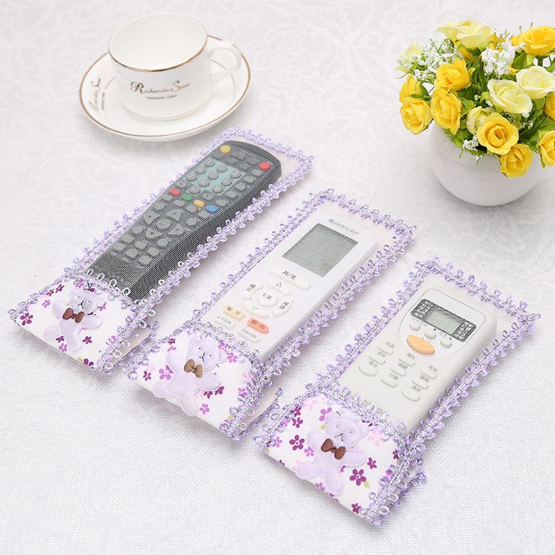 

Милый чехол для пульта дистанционного управления с цветком, розовый медведь, садовый чехол для пульта дистанционного управления, защитный чехол для семейного наряда 18CM