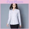 Womens Long Sleeve Business Shirt With Polyester Fabric For Office Wear