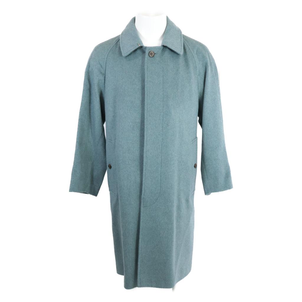 Burberry [/Domestic Regular] 4056805 Cashmere100% Soutien Collar Coat 48 greenUsed
