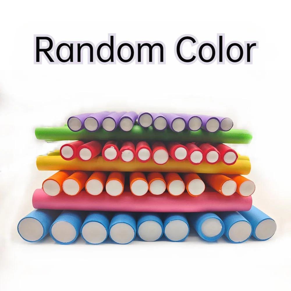 10pcs Flexible Hair Curling Rod Hair Curler Makers Soft Foam Bendy Twist Curls Flexi Rollers Styling Tools Hair Roller No Heat