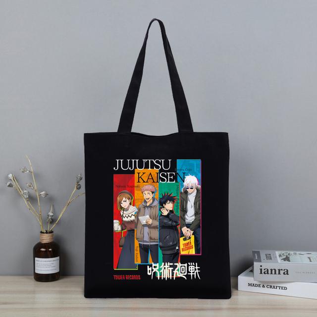 Jujutsu Kaisen Mönstertryck axelväska Dam 2021 Shopper Anime Clutchväska Damväskor Märke Y2k-väska Ulzzang Damväska