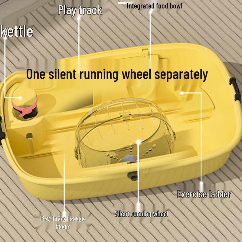 Golden Bear Luxus Acryl Hamster Villa - Extra Großer Anfängerkäfig